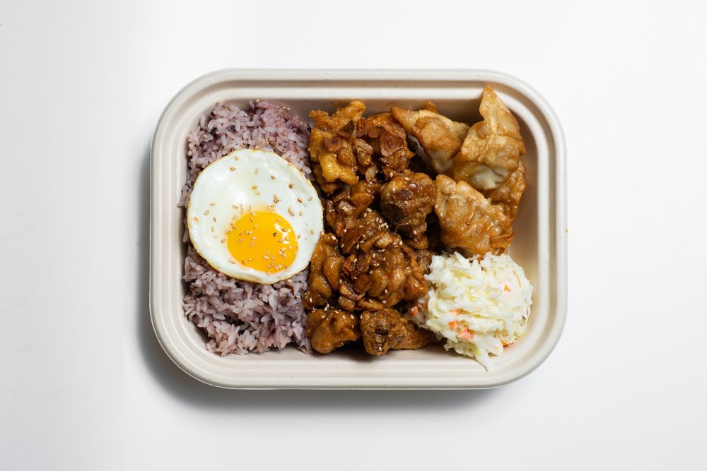 Honey garlic chicken meal